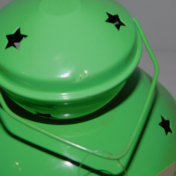 IKEA ROTERA 21 cm Green Tea Light Candle Lamp Lantern stars with Tags ** READ - Picture 6 of 7